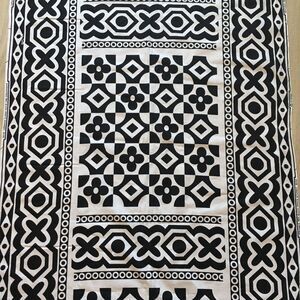 HITARGET Veritable Wax Block Print Fabric Cotton Black White African Print 90193